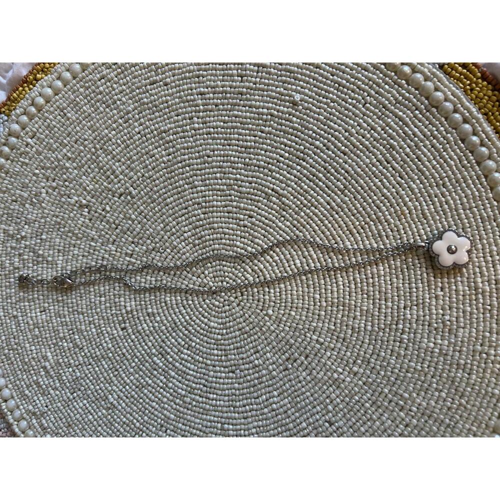 Brighton Dazzling Love White Flower Necklace - Picture 4 of 6